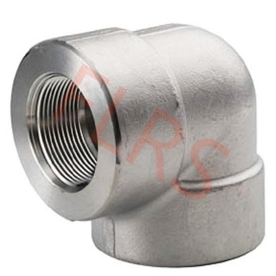 주문 ASME B16.11 나선부 강관이음은 90 각도 엘보 클래스 3000을 만들었습니다 online manufacture