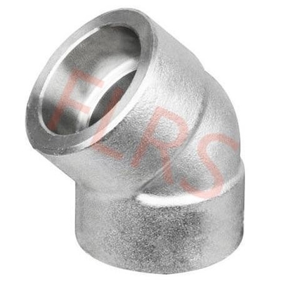 주문 스테인레스 강 A182 F304 F316에 적합하는 소켓 웰드 45 각도 엘보 안출된 파이프라인 online manufacture