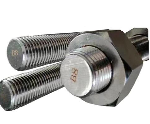 주문 연속적 스레드는 황인 / 스타닌레스스 강철 ASTM A193 B8 스터드 볼트를 흩뿌립니다 online manufacture