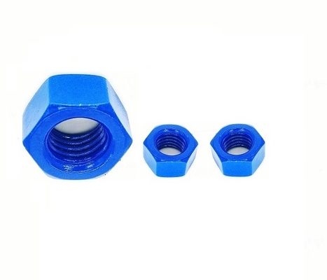 주문 PTFE 코팅 육각 머리 너트 / A194 2H 육각 너트 GB /T 6170 online manufacture