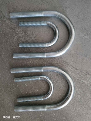 주문 주황 접착 된 철강 U 볼트 철강 파이프에 대한 오른손 스레드 online manufacture