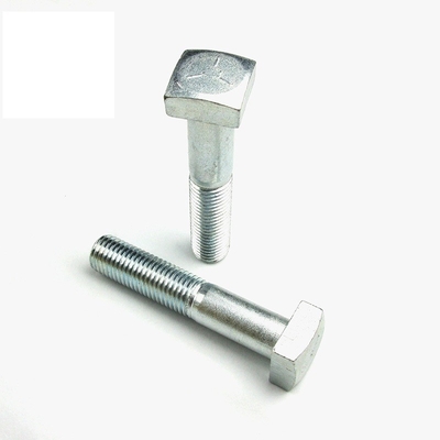 주문 접착 된 마감 메트릭 거친 스레드 퀘어 헤드 메카니컬 볼트 네 각의 샴퍼 online manufacture