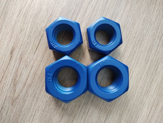 주문 Heavy Hexagon Nuts Made of A194 2H with Blue PTFE Coating 온라인 제조