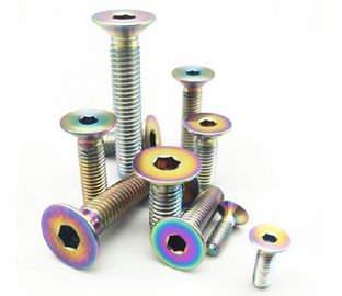 주문 평평한 마법 톡스 머리와 다양한 색상 GR2 티타늄 카운터싱크 볼트 online manufacture