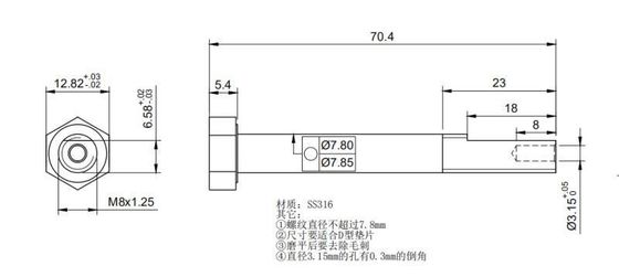 주문 바다 낚시대 동안 부분별 스레드 SS316 마법 헤드 볼트 online manufacture