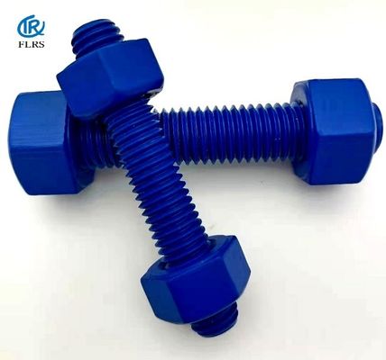주문 Polytetrafluoroethylene에 의하여 입히는 강철 장식 못 놀이쇠 PTFE 두 배는 견과를 가진 실을 꿴 놀이쇠를 끝납니다 online manufacture