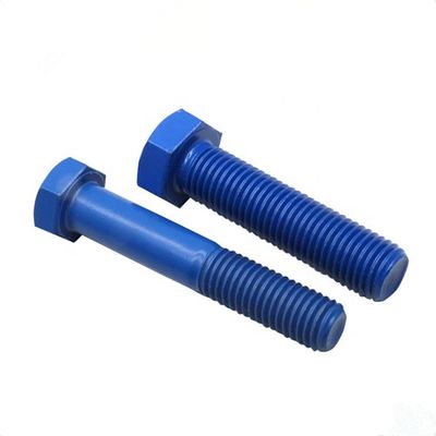주문 M2-M52 가득 차있는/반 UNC/UNF/BSW 실을 가진 다채로운 PTFE 코팅 육각 머리 놀이쇠 online manufacture