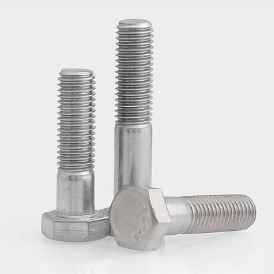 주문 ISO4014  절반은 녹슬지 않는 육각 볼트 SS304 6각 머리 볼트에 실을 뀁니다 online manufacture