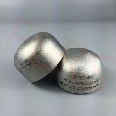 듀얼 공인된 ASTM A403 WP316/316L은 강제 탱크를 위한 강철 엔드 캡을 버트 용접합니다