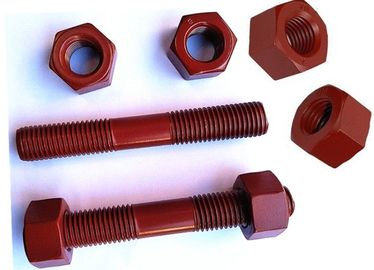 고온 레지스턴트 PTFE 더블 엔드는 스터드 볼트에 견과류를 꿰어넣었습니다