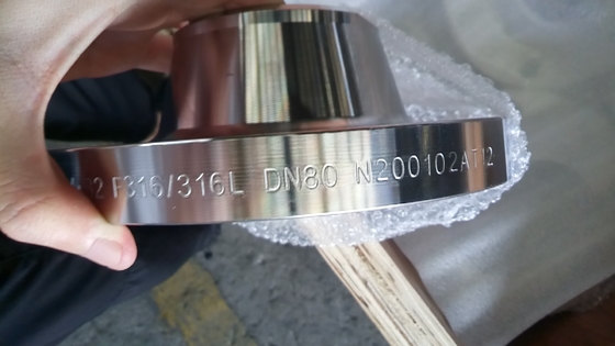 A182 F316 산업적 용접용 넥 플랜지 두 부분으로 된 물질 등급
